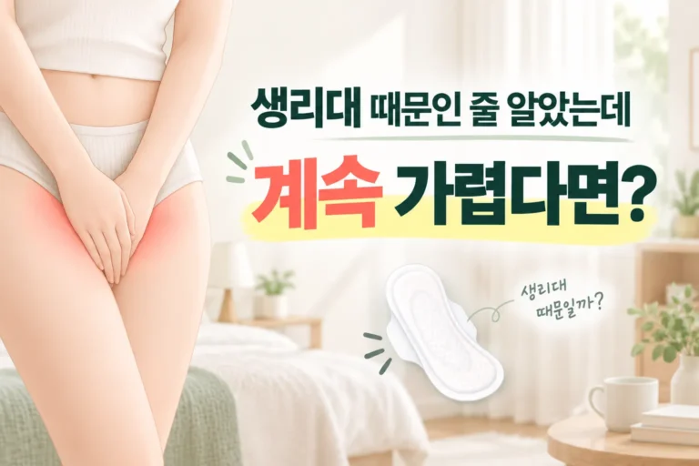 여자 사타구니 습진·외음부 습진 | 생리대·질염 때문인 줄 알았는데 반복되는 이유